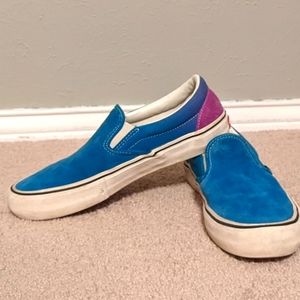 Suede Vans ComfyCush slip-on, womens 8.5 mens 7.0